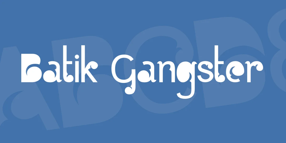 Batik Gangster Font preview 2