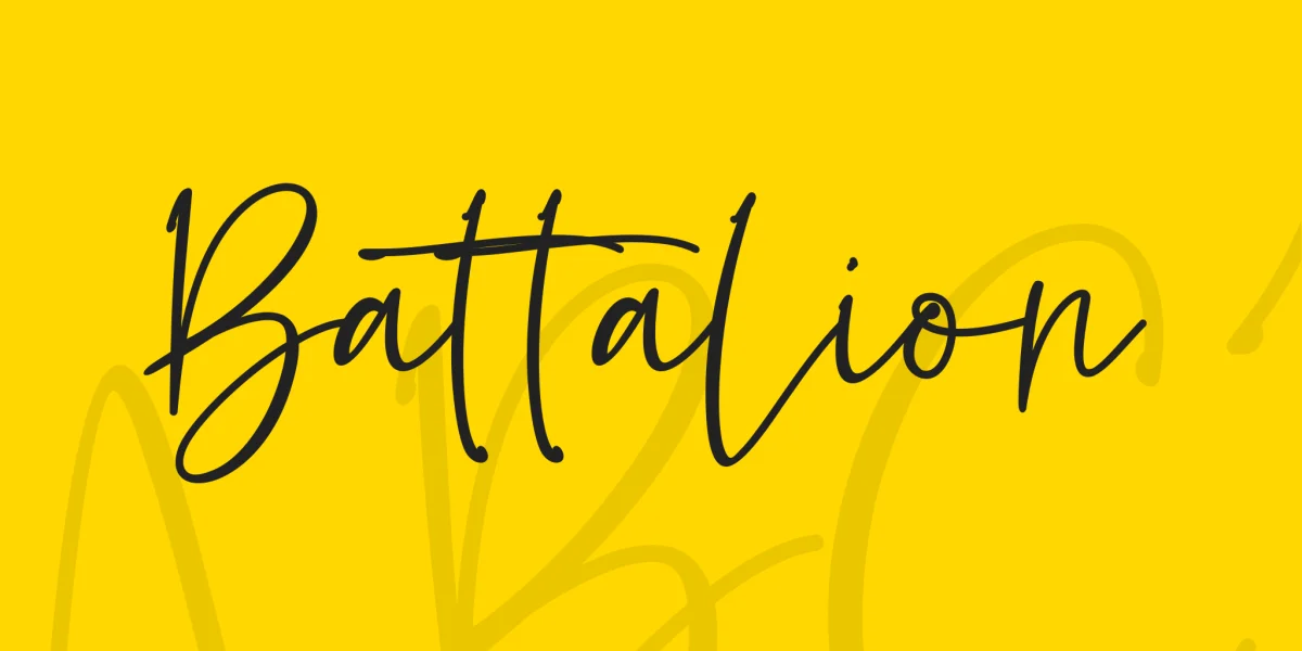 Battalion Font preview 9