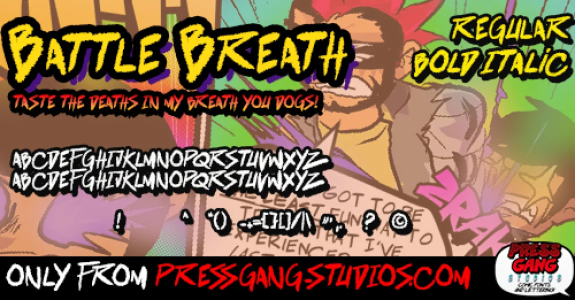 battle breath Font Family