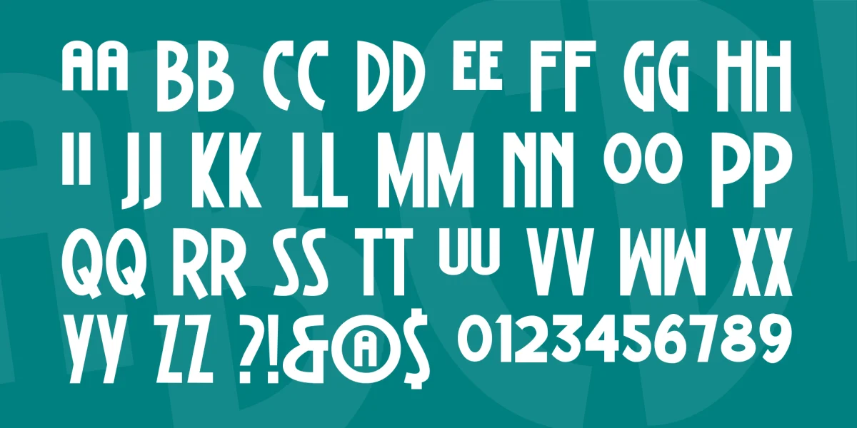 Battle Lines Font preview 2