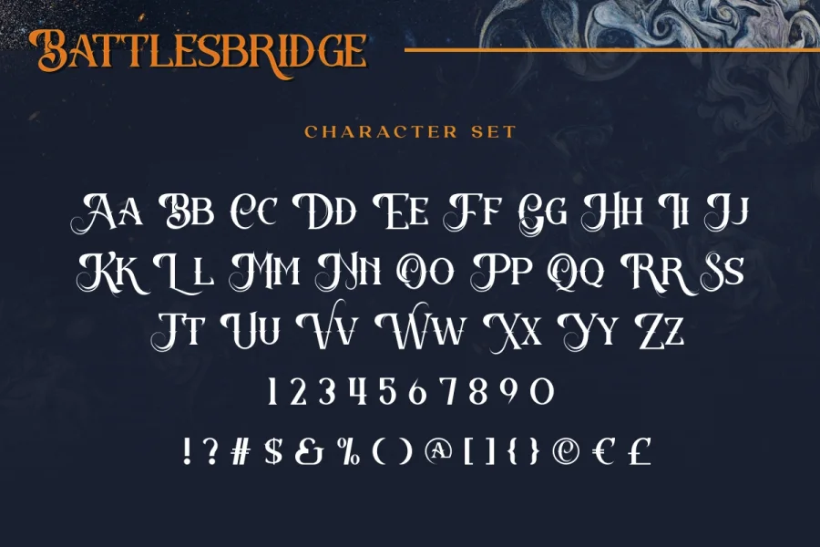 Battlesbridge Demo Font preview 2