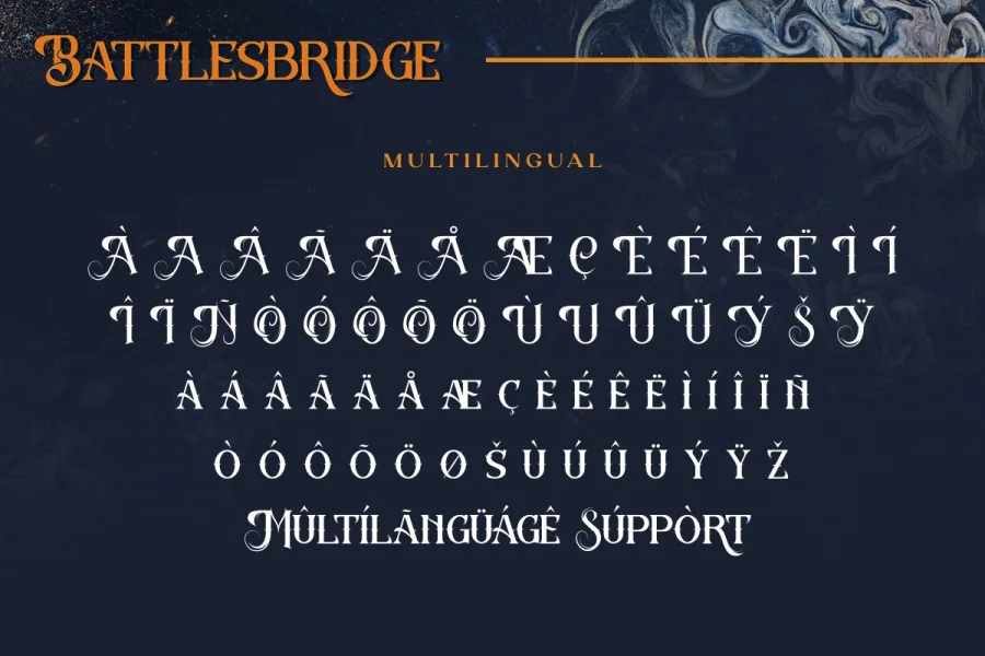 Battlesbridge Demo Font preview 3