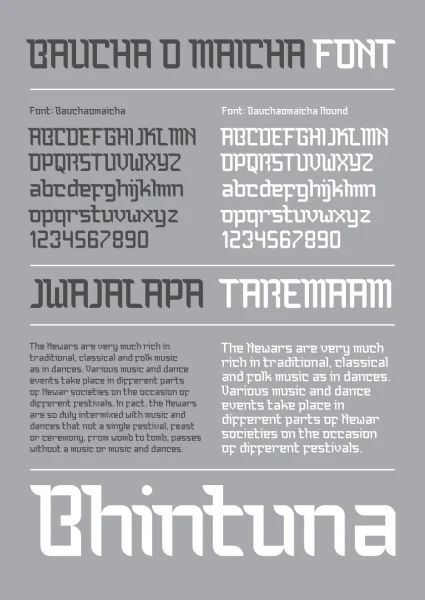 Bauchaomaicha Font preview 7