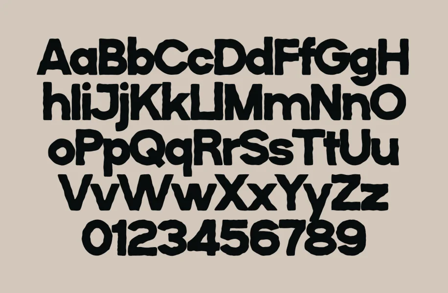 BAVNOIR Font preview 4