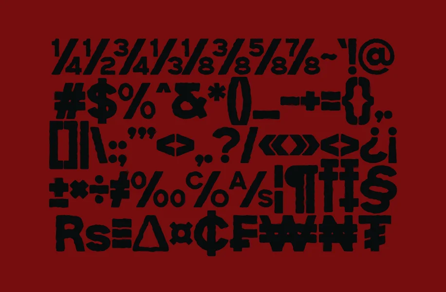 BAVNOIR Font preview 7