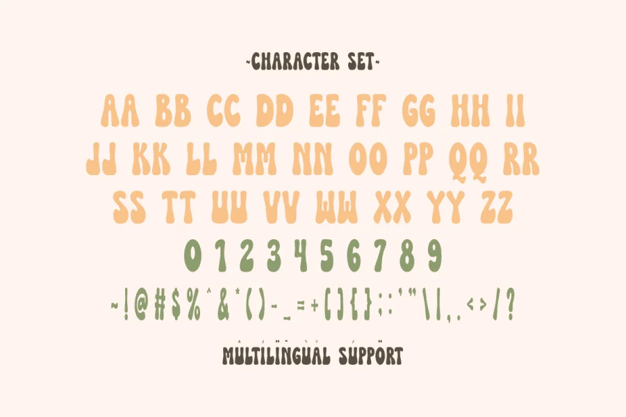 Beach Flower Font preview 2