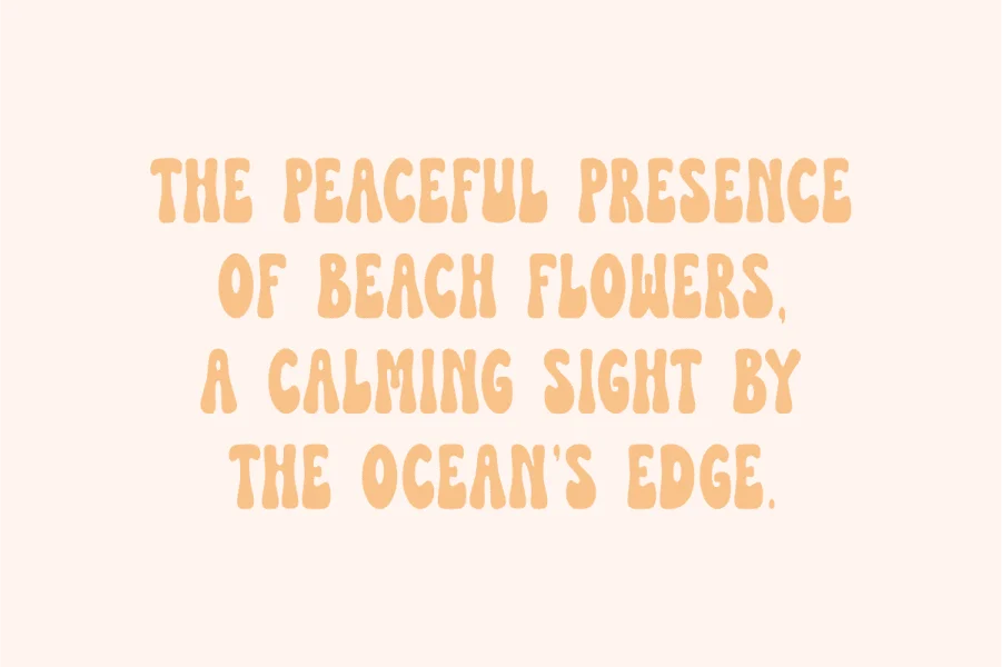 Beach Flower Font preview 3