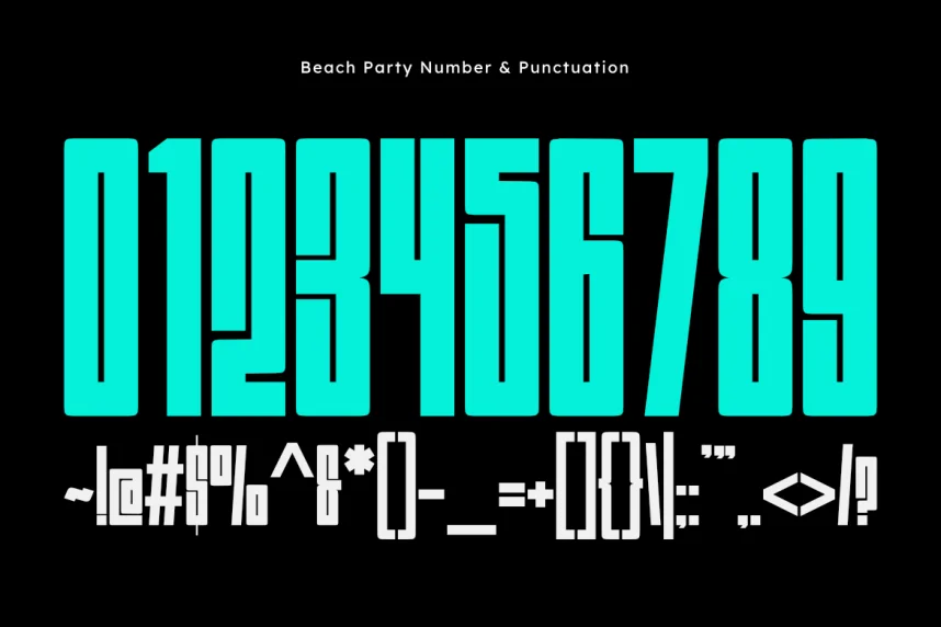 Beach Party Font preview 4