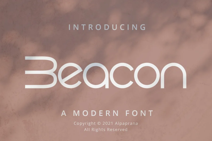 Beacon Font preview 2