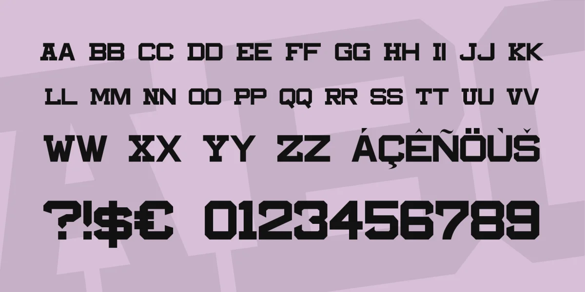 Beantown Font preview 3