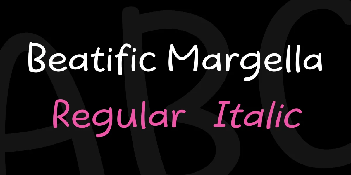 Beatific Margella Font Family preview 5