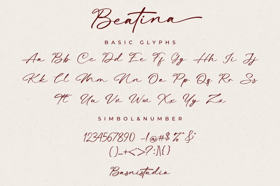 Beatina Font preview 9