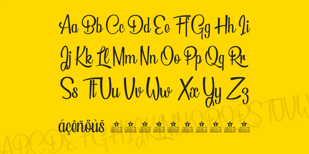 Beautiful People Personal Use Font preview 4