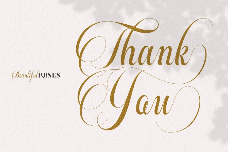 Beautiful Roses Font preview 12
