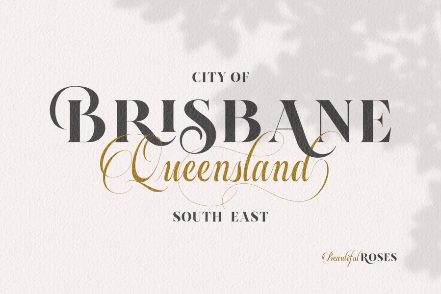 Beautiful Roses Font preview 2