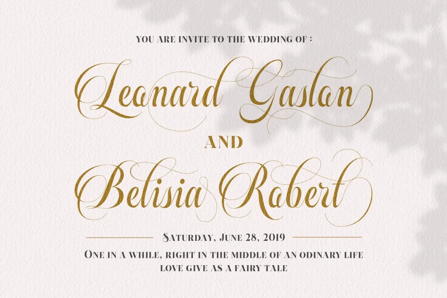 Beautiful Roses Font preview 3