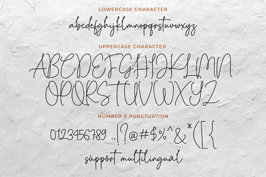 Beauty Andellia Font preview 6
