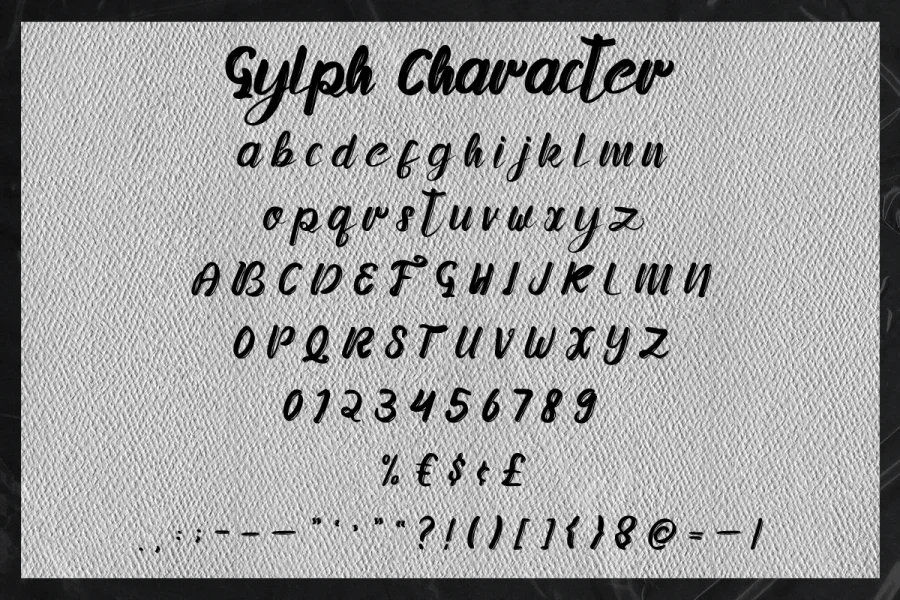 Beauty Diary Font preview 6