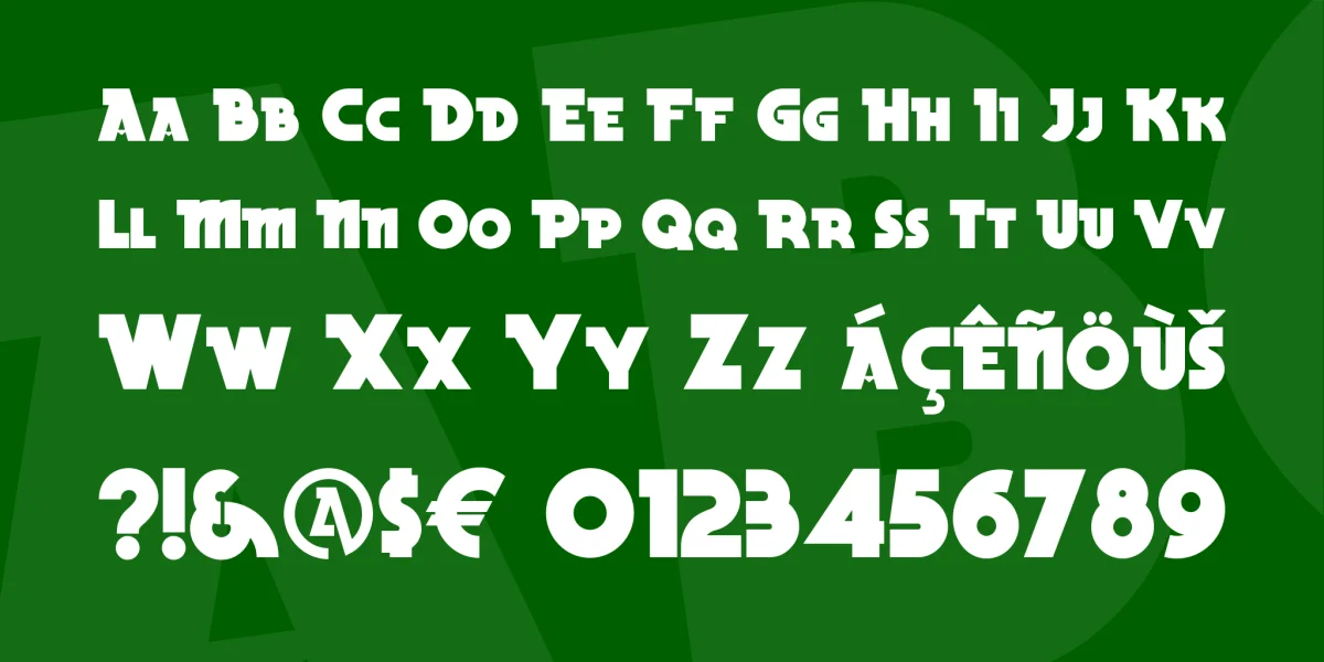 Becker Black NF Font preview 3