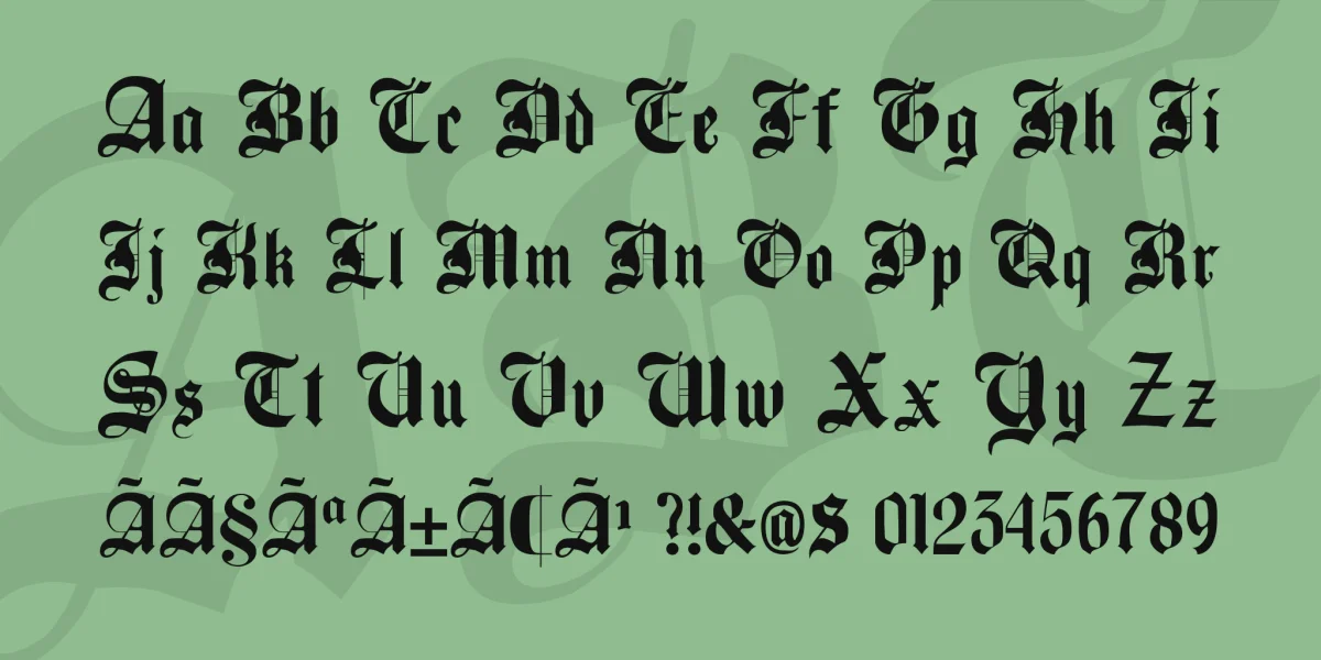 Beckett-Kanzlei Font preview 4