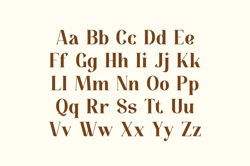 Bedjana Font preview 3