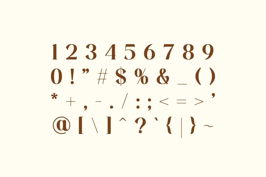 Bedjana Font preview 4