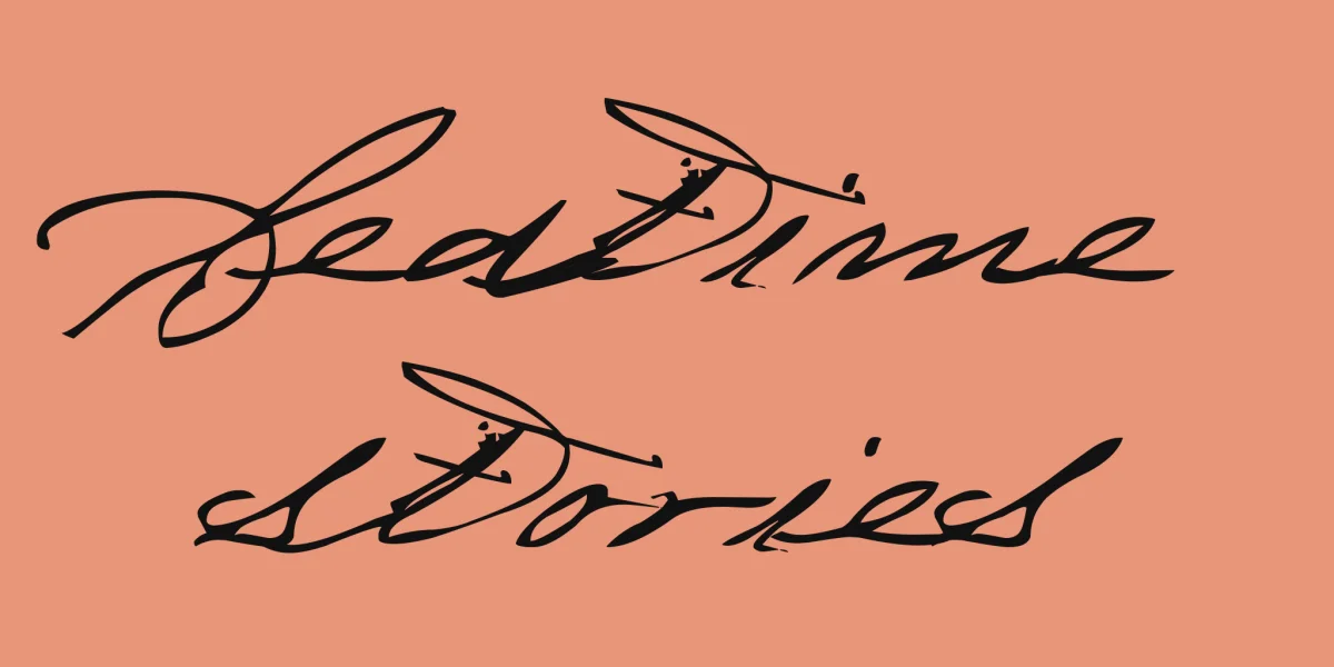 bedtime stories Font