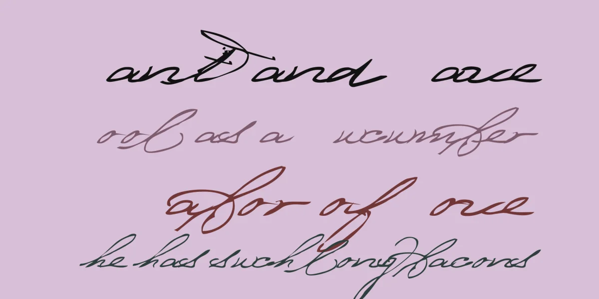 bedtime stories Font preview 2