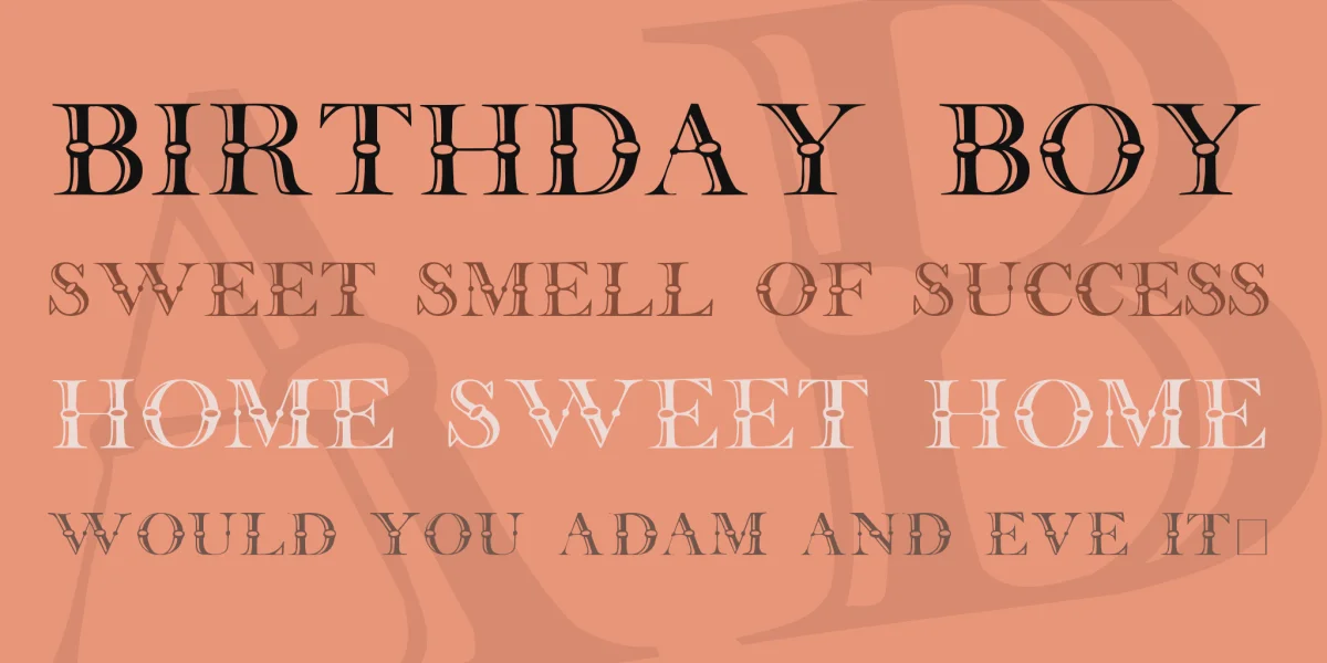 Beffle Font preview 2