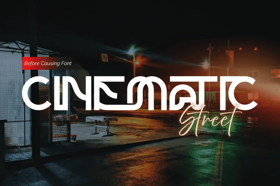 BEFORE CAUSING DEMO Font preview 2