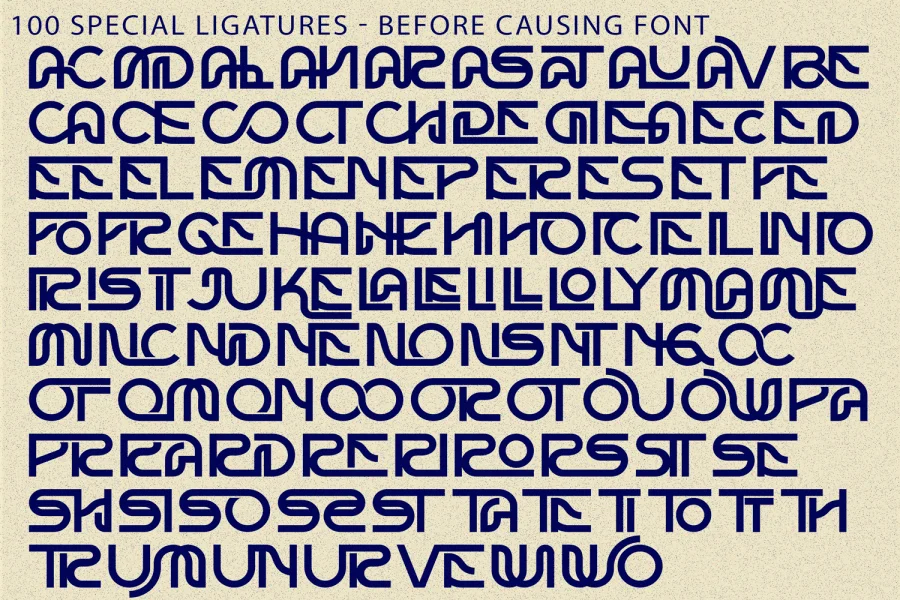 BEFORE CAUSING DEMO Font preview 7