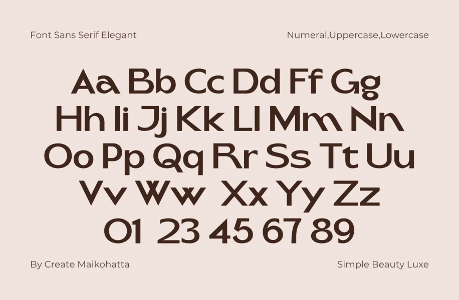 Begav Font preview 3