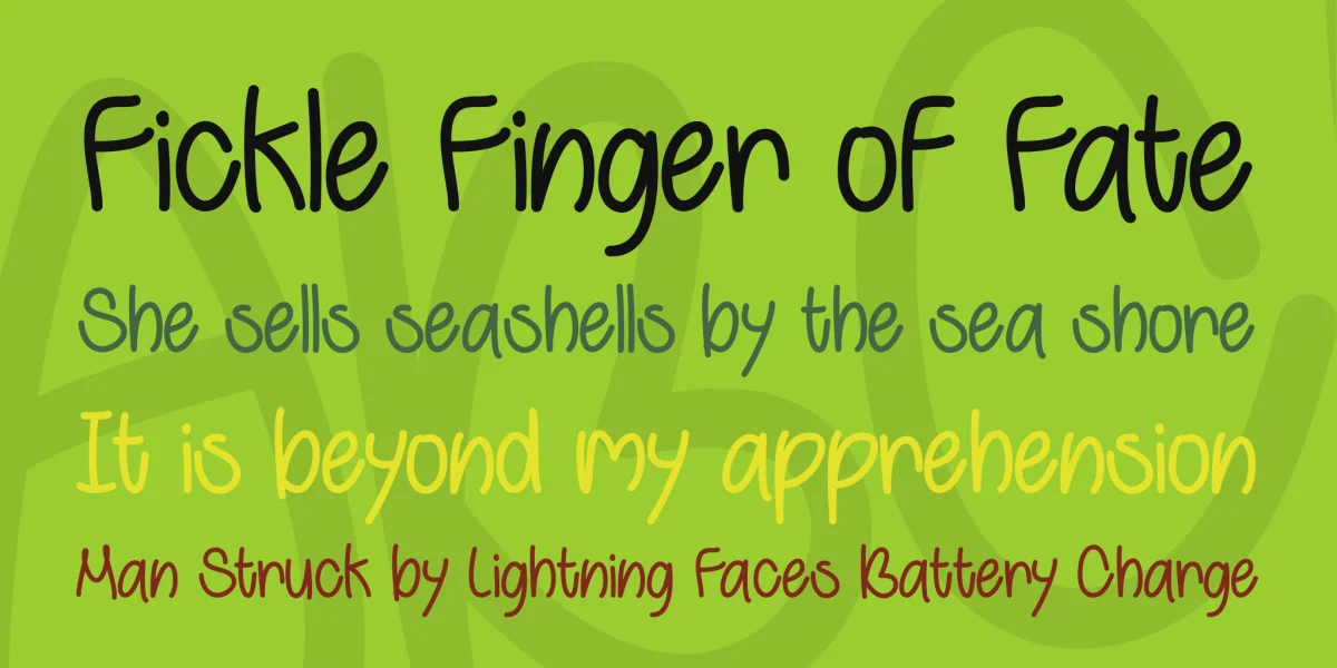 Behind Green Eyes Font preview 2