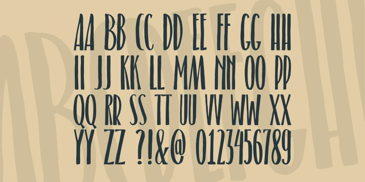 Belacu Font preview 3