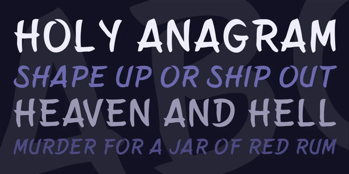 Belepotan Font Family preview 2