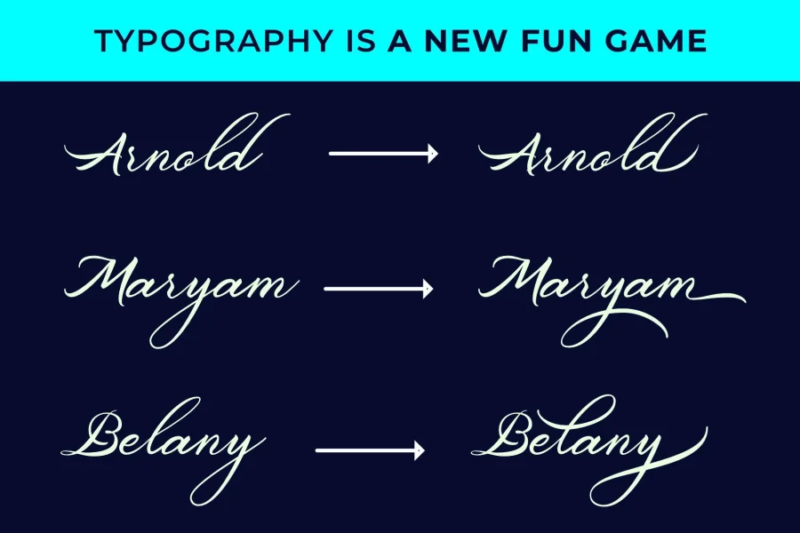 Belgiansignature Font preview 5