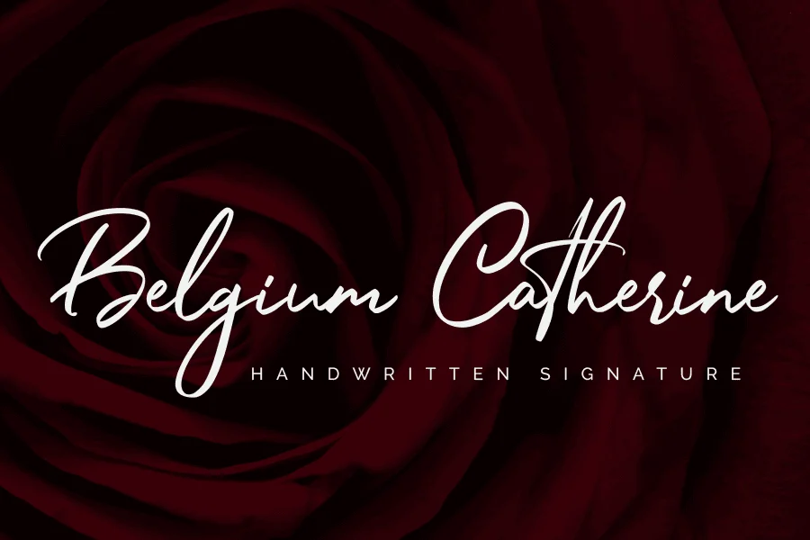 Belgium Catherine Font Family