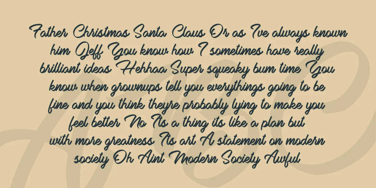 Bella Donna Personal Use Font preview 3