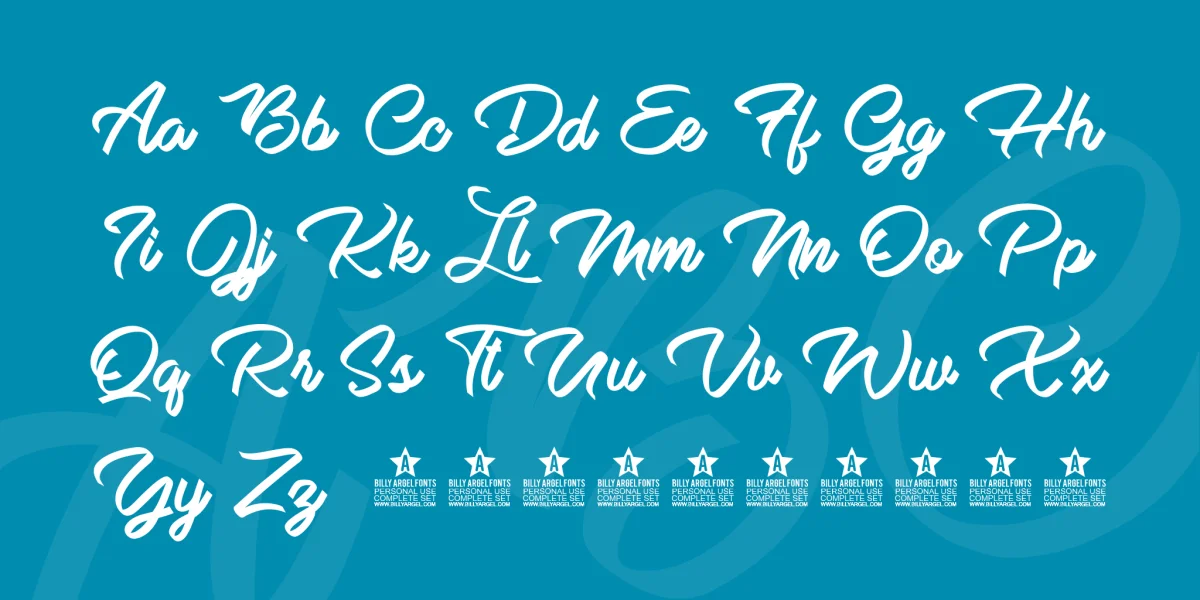 Bella Donna Personal Use Font preview 4