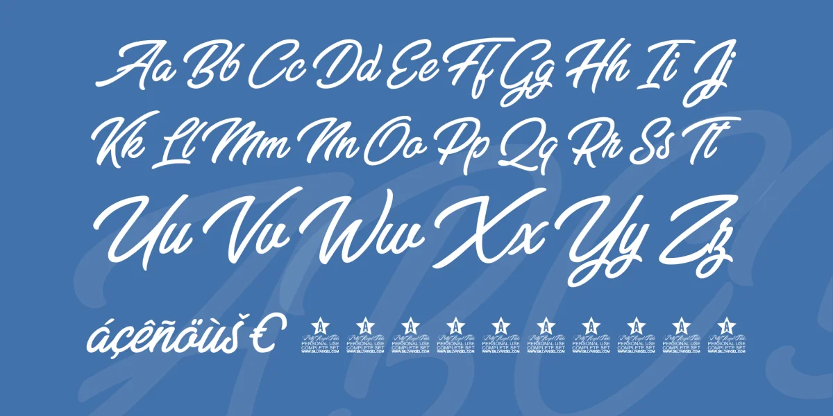 Bella Fashion Personal Use Font preview 5