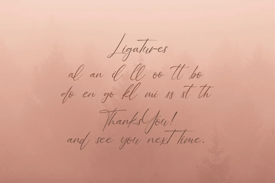 Bellamy Signature Font preview 15
