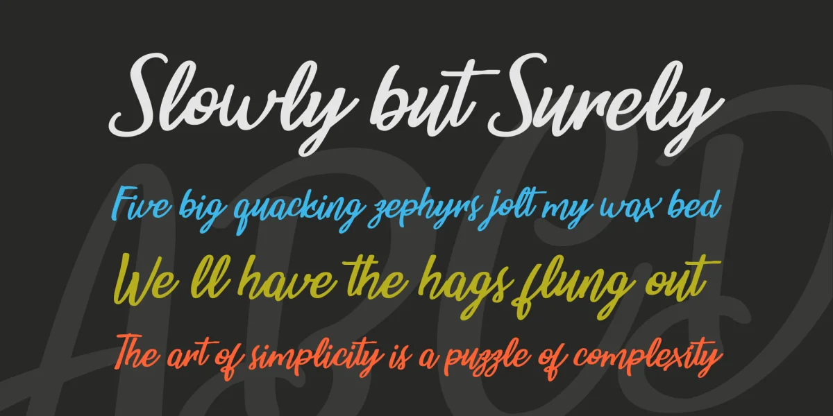 Belle et Belle Personal Use Font preview 3