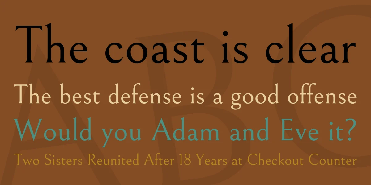 Bellefair Font preview 2