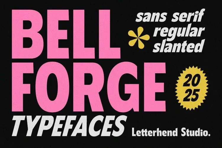 Bellforge Font preview 2