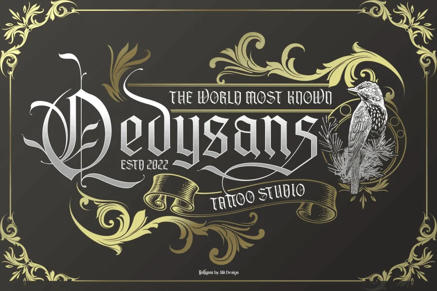 Belligoes Font preview 2