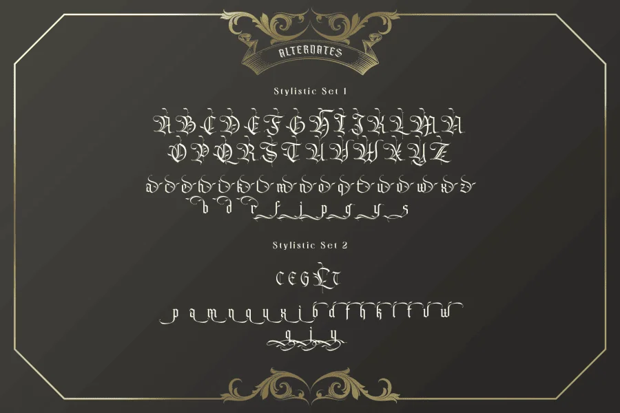 Belligoes Font preview 3