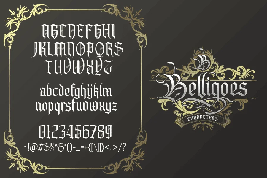 Belligoes Font preview 6