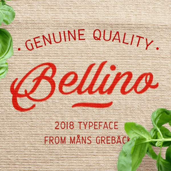 Bellino PERSONAL USE ONLY Font
