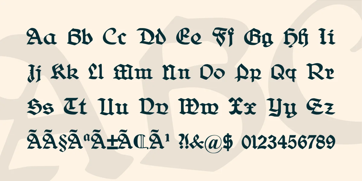 Belwe Font Family preview 4