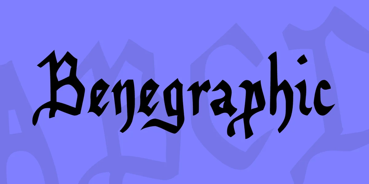 Benegraphic Font